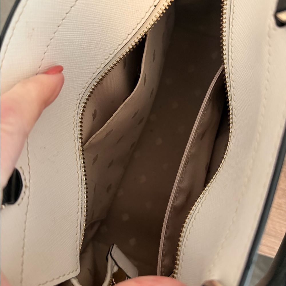 Kate Spade Beige and Black Satchel - Picture 7 of 11